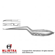 Micro Scissor Curved - Bayonet Shaped Stainless Steel, 18.5 cm - 7 1/4"